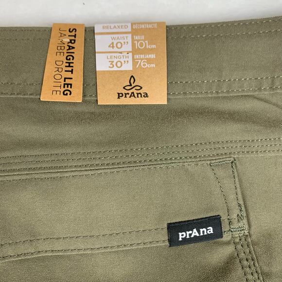 NWT Prana Stretch Zion Pants II Standard Mens 40x30 Slate Green Outdoor Hiking - Picture 11 of 15